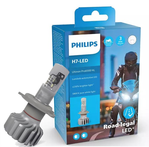 Led motorrad lampe philips - h7,