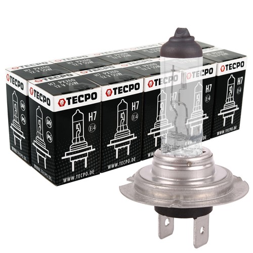 10x birnen 12v 55w lampen - h7,